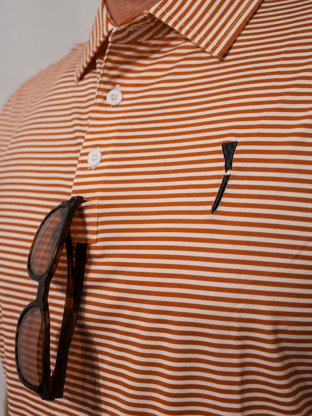Pin Stripes - Burnt Orange