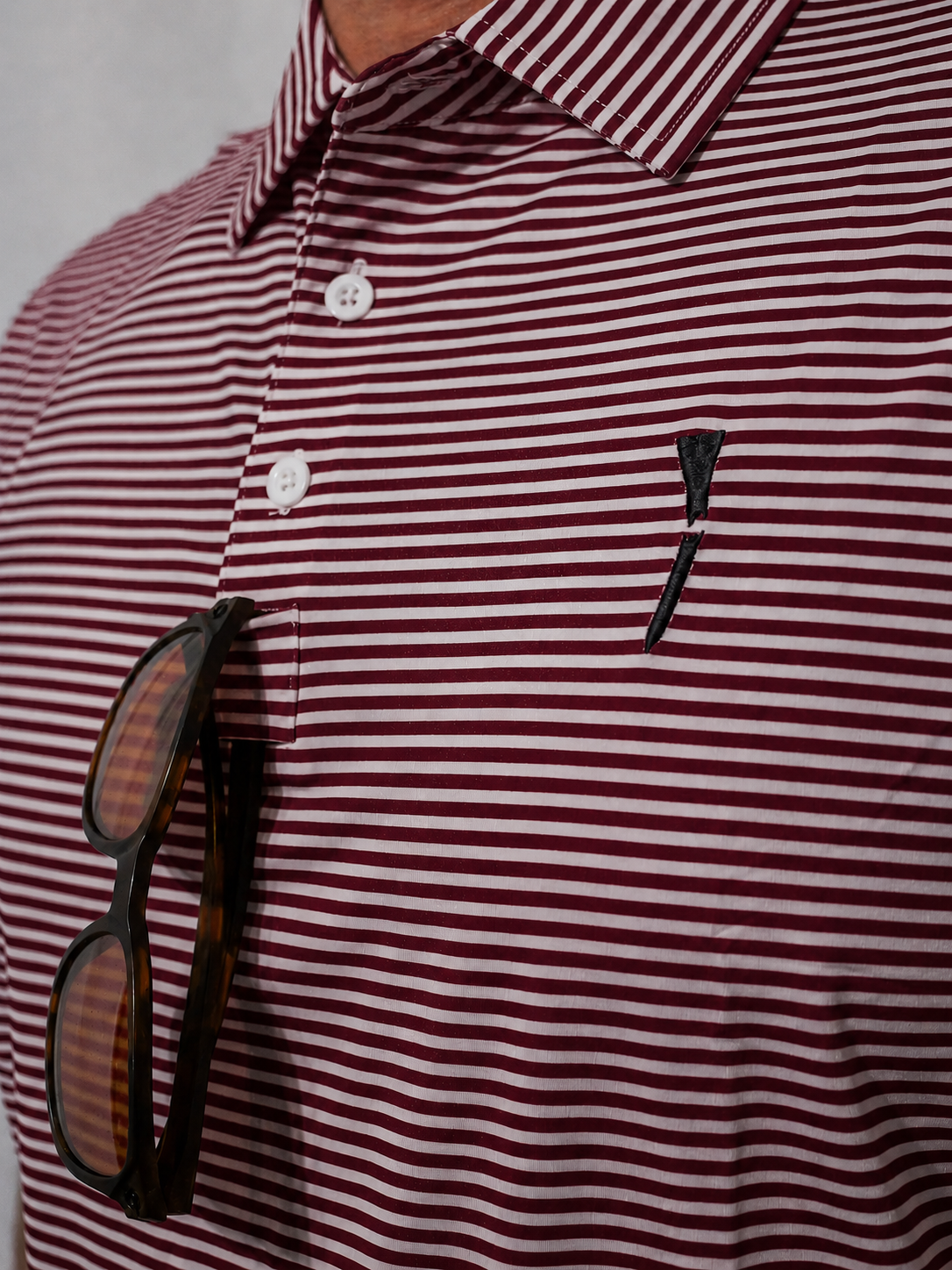 Pin Stripes - Maroon