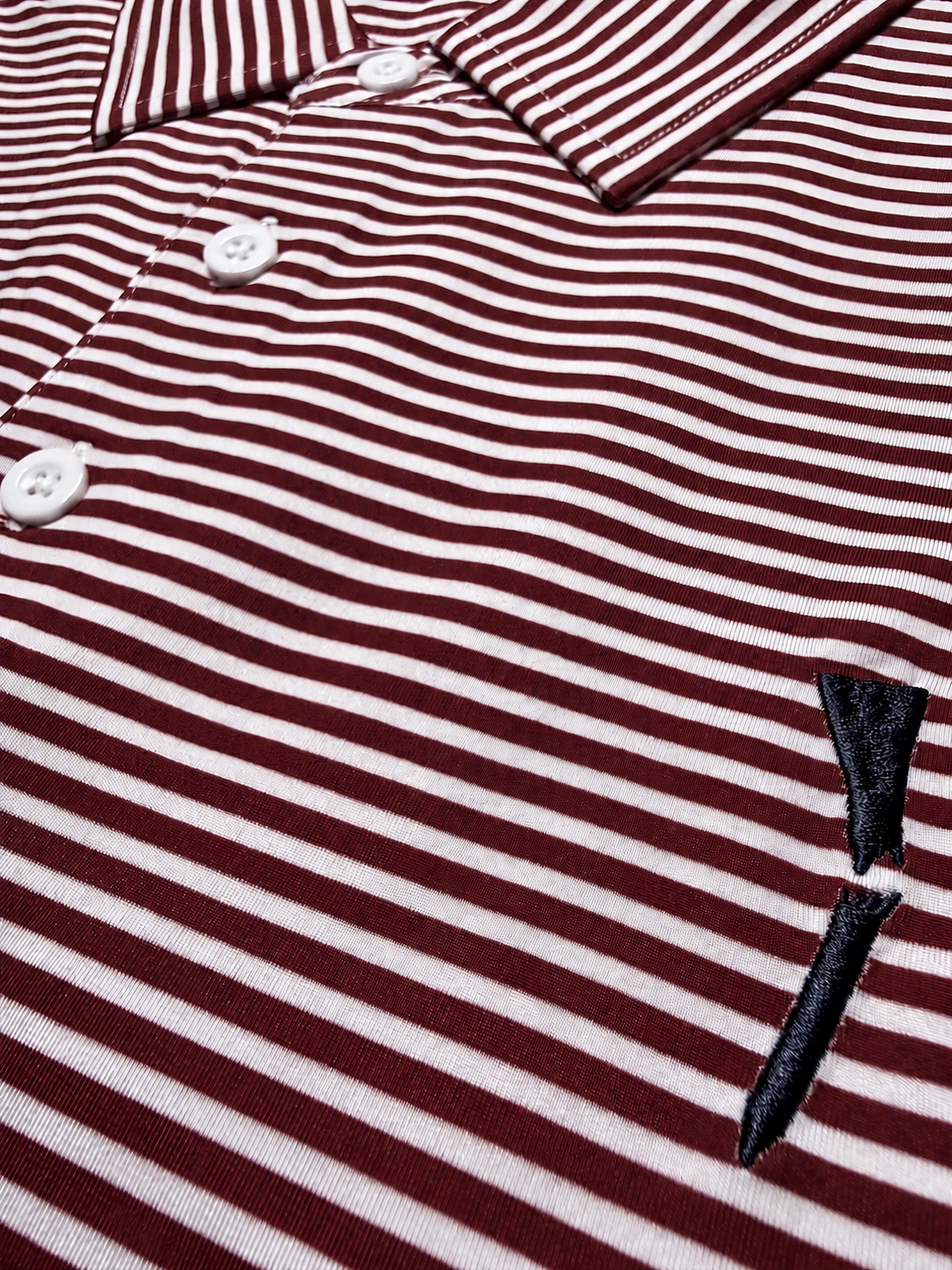 Pin Stripes - Maroon